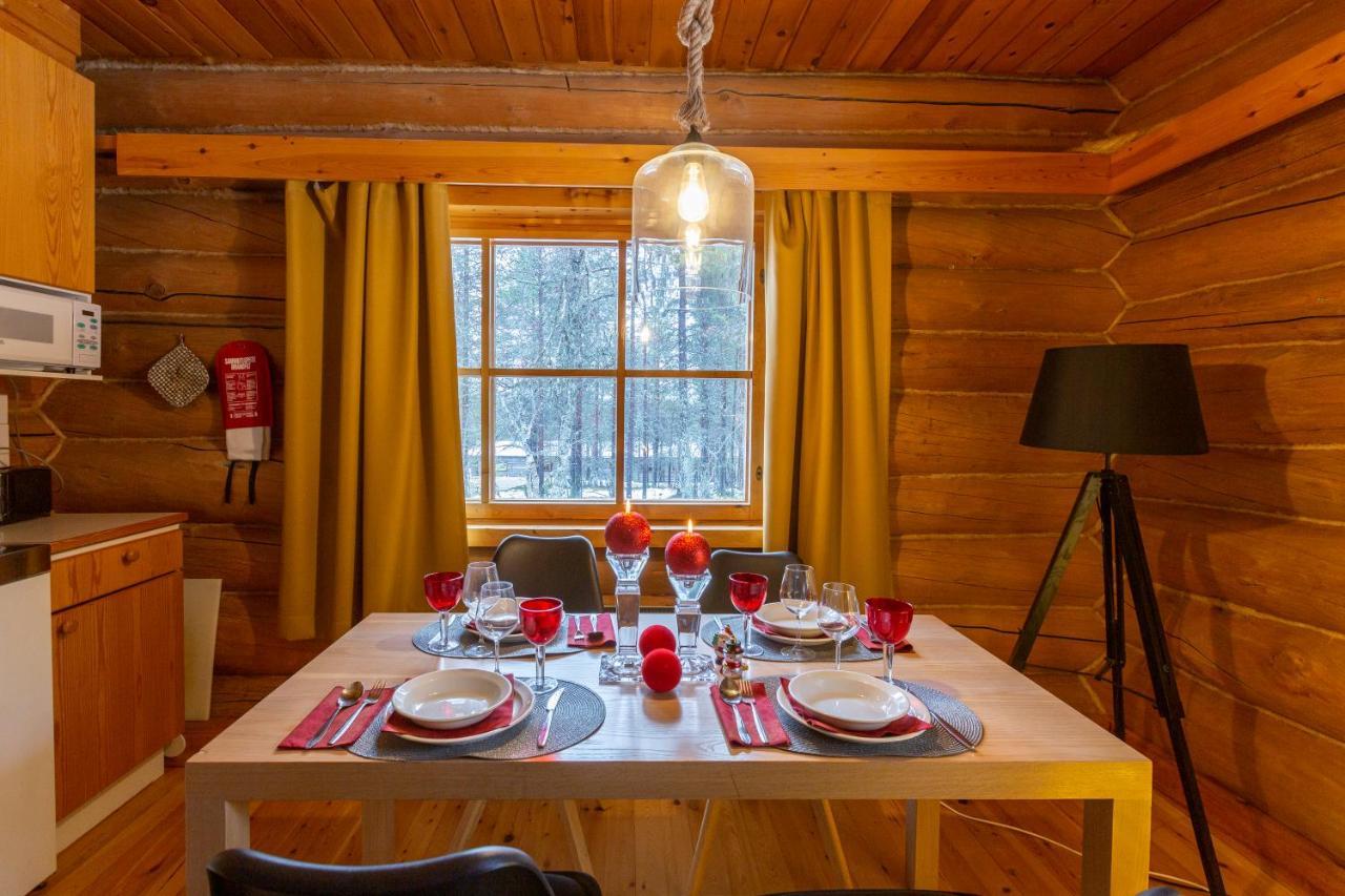 ساريسيلكا Kuukkeli Log Houses Aurora Resort المظهر الخارجي الصورة