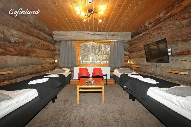 ساريسيلكا Kuukkeli Log Houses Aurora Resort المظهر الخارجي الصورة