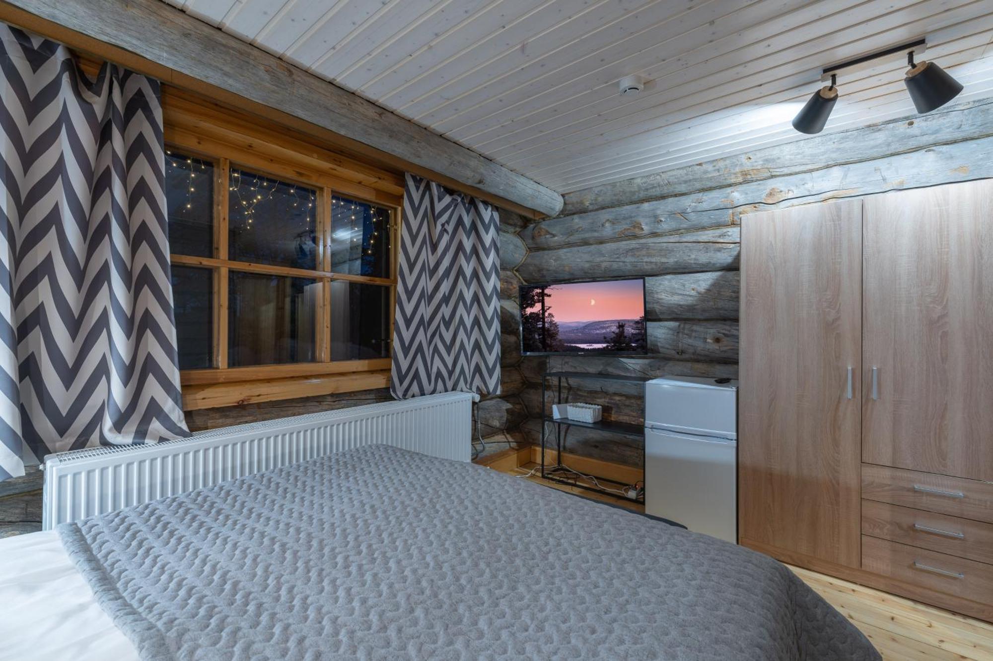 ساريسيلكا Kuukkeli Log Houses Aurora Resort الغرفة الصورة