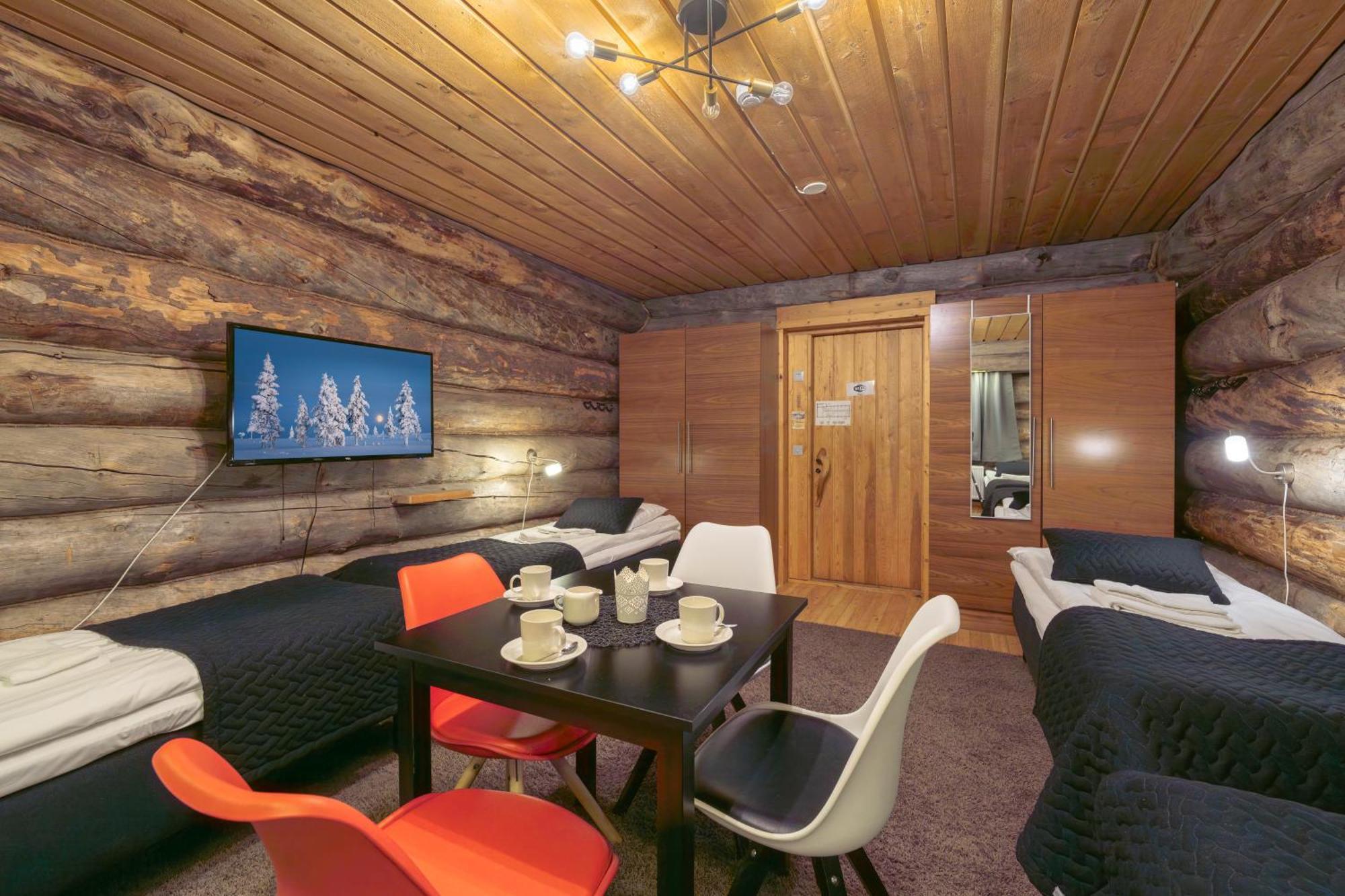 ساريسيلكا Kuukkeli Log Houses Aurora Resort الغرفة الصورة