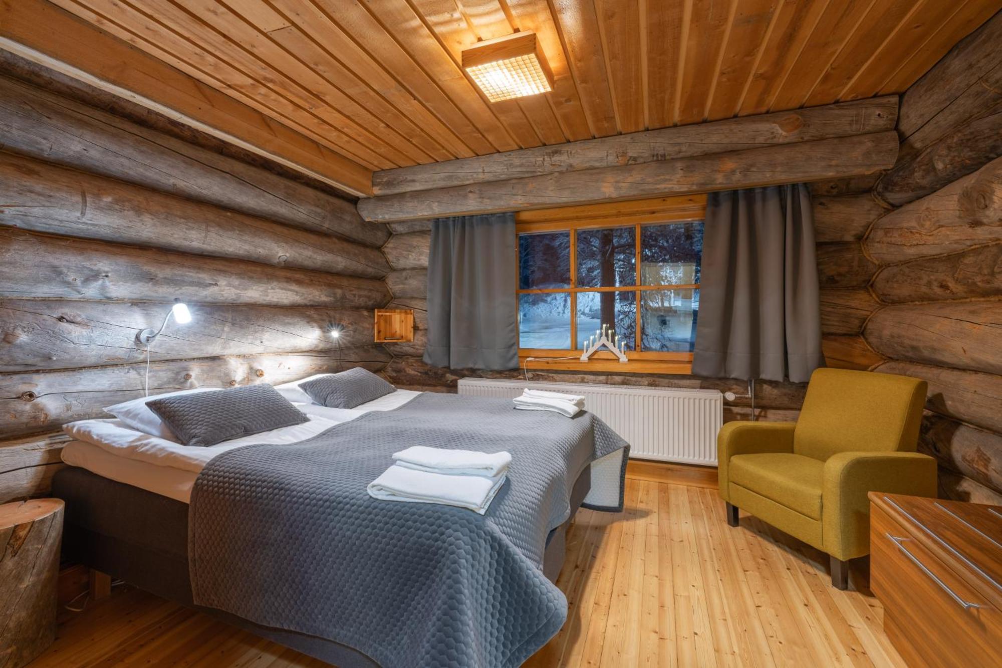 ساريسيلكا Kuukkeli Log Houses Aurora Resort المظهر الخارجي الصورة